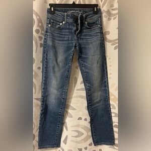 American Eagle Outfitters Women's Blue Skinny Jeans